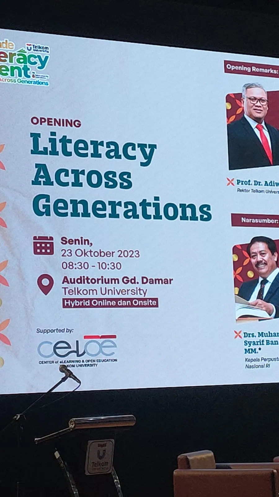 Kunjungan ke Telkom University dalam Acara Literacy Across Generation