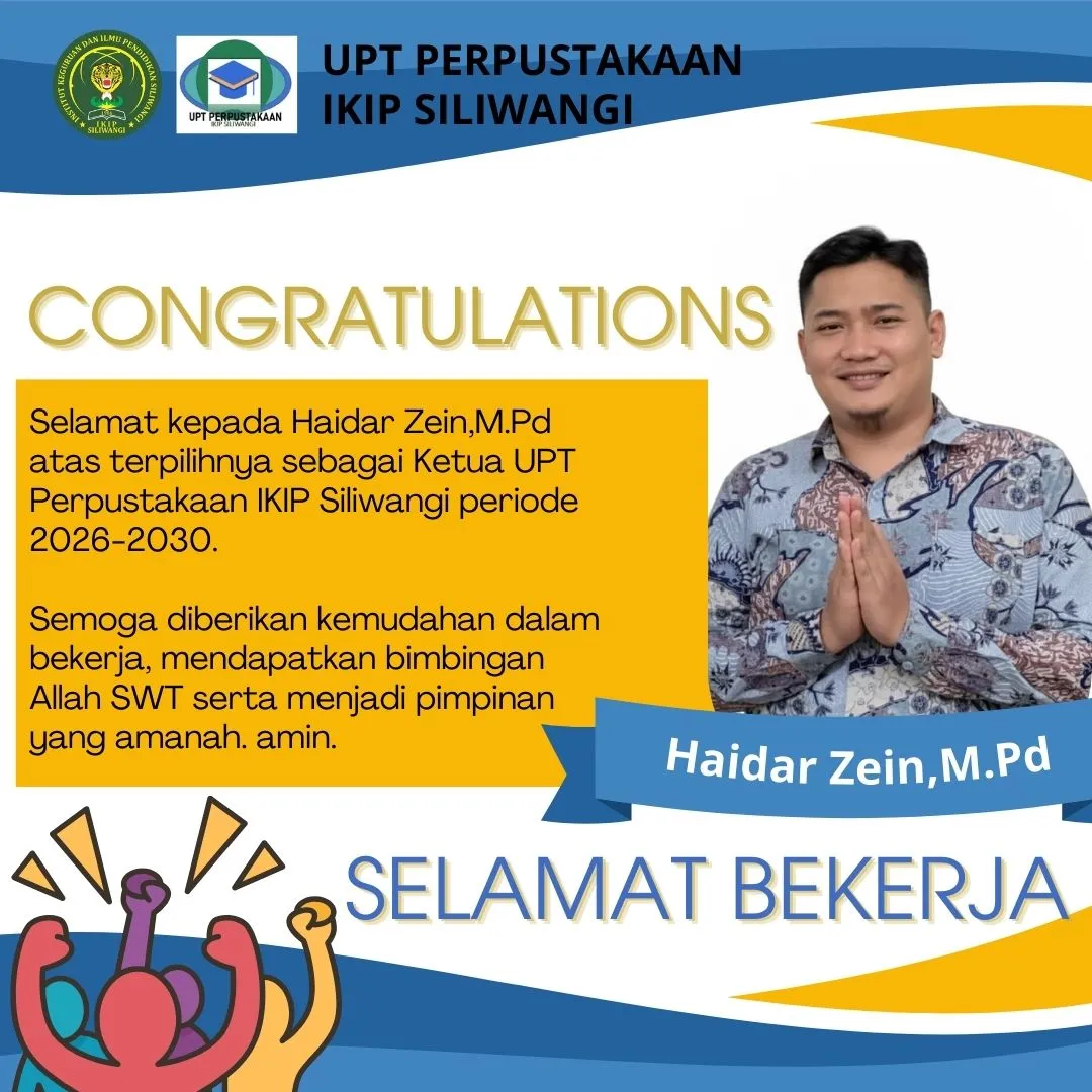 Haidar Zein, M.Pd. Terpilih sebagai Ketua UPT Perpustakaan Periode 2026-2030