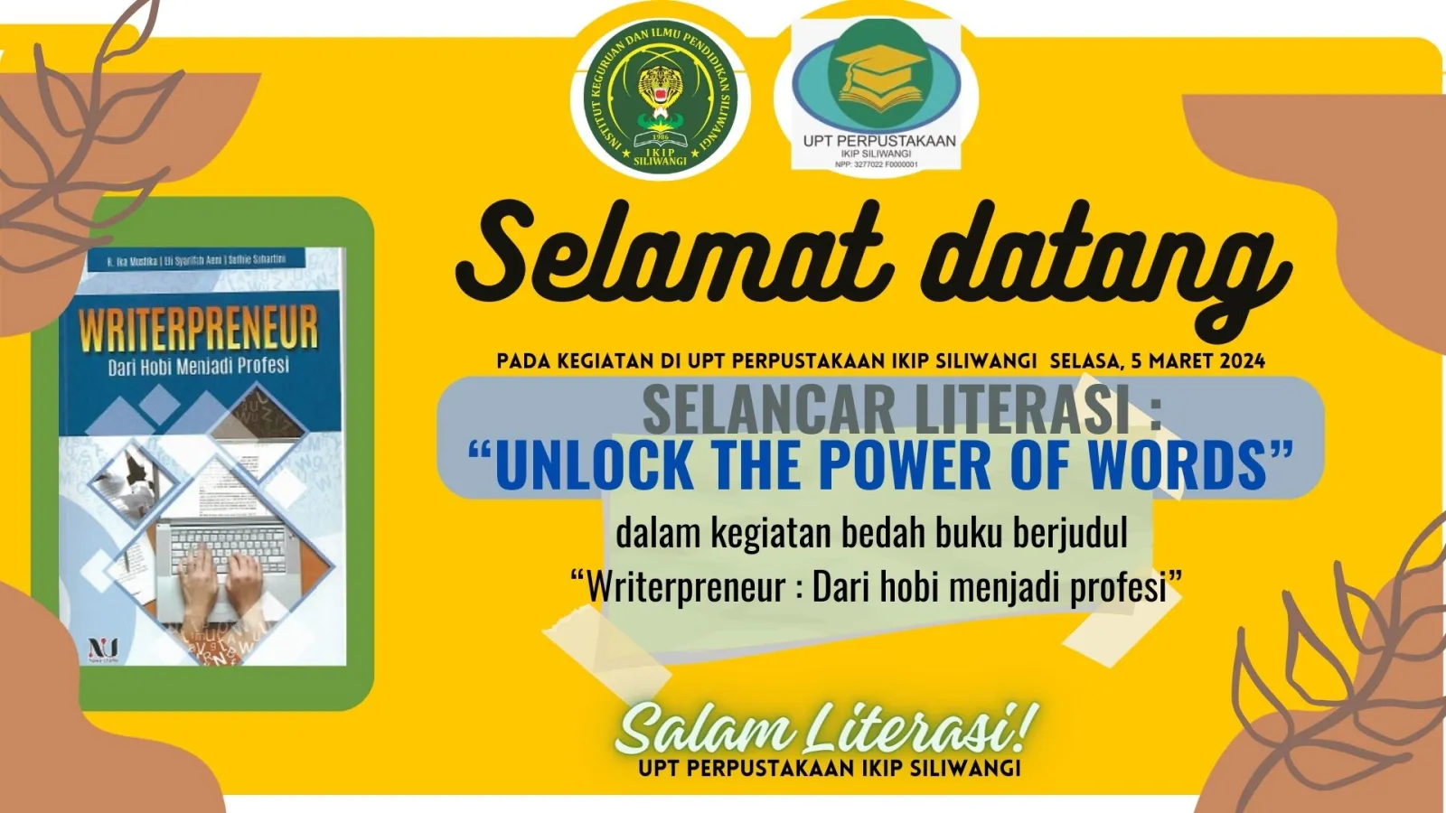 Selancar Literasi 2024: Bedah Buku Karya Dosen