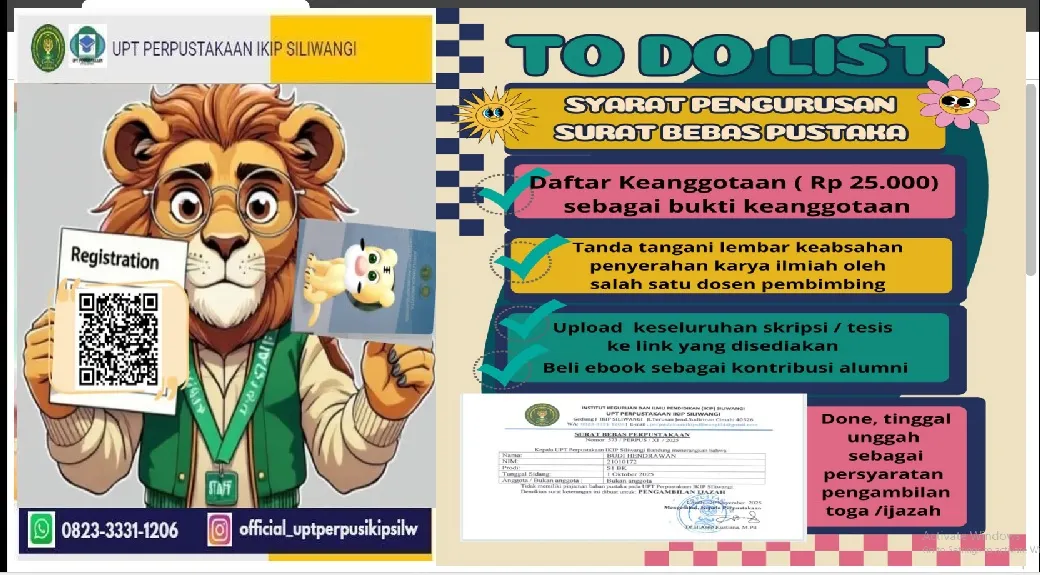 Daftar Syarat Pengurusan Surat Bebas Pustaka